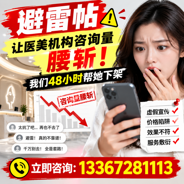 新星小红书负面笔记合规删帖：一篇避雷帖让医美机构咨询量腰斩，我们48小时帮她下架